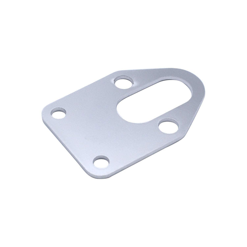 Chrome Fuel Pump Mounting Plate with Gasket Compatible for SB Chevy 283 305 327 350 383 400 Engines