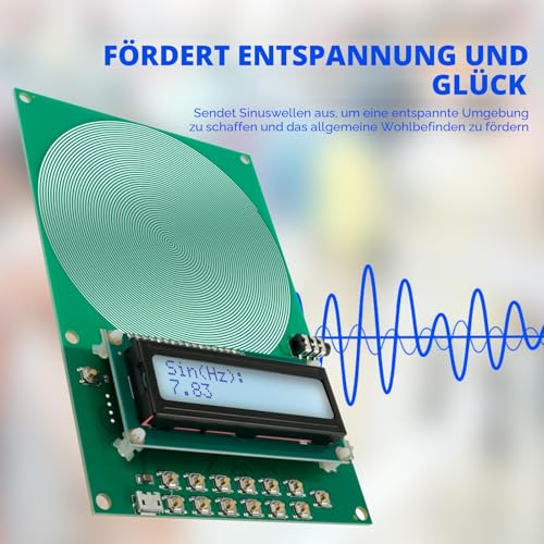 Schumann Wave Generator 7.83 Hz Schumann Frequency Generator USB 0.1 ~ 30,000 Hz Adjustable Ultra Low Frequency Pulse Generator Schumann Resonance Generator for Sleep and Relaxation