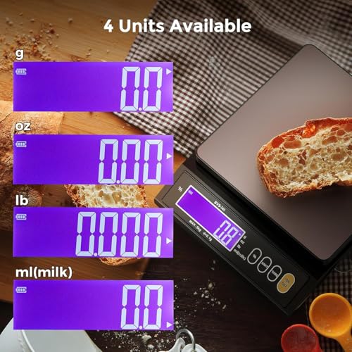 Bonvoisin 10 lb Digital Scale for Kitchen & Baking with Percentage Weighing 5kg / 0.1g