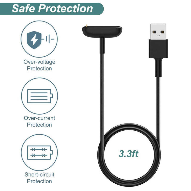 Kissmart Charger for Fitbit Luxe/Charge 6/Charge 5, Replacement Charging Cable Cord for Fitbit Charge 6/Charge 5/Luxe [3.3ft/1m] 1