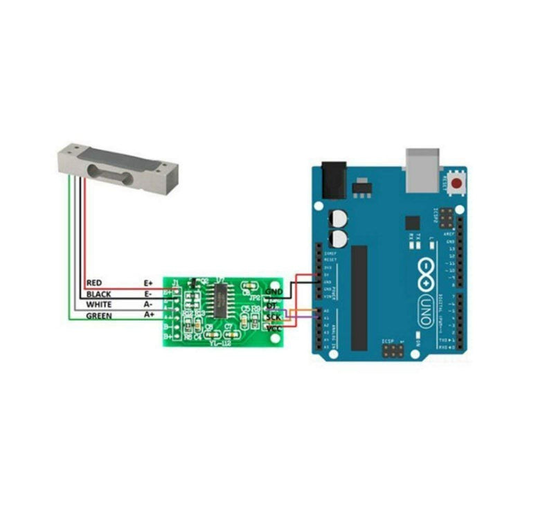 ARCELI HX711 ADC Converter Breakout Module Digital Load Cell Weight Sensor 1KG For Portable Electronic Kitchen Scales, DIYmall for Load Cell Weight