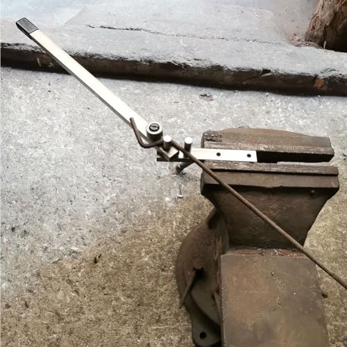 Manual Bending Bender;Rod Forming Tool.Steel Construction Bend Mild Stainless Steel Rod.Mini Tubing Bender Hand Rebar Bender Desktop Workbench Bending Tool
