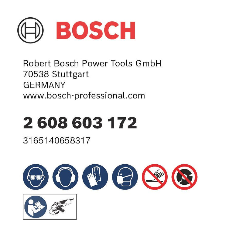 Bosch 2608603172 Standard for INOX Straight Cutting disc Ø 125 mm 1 piece