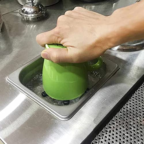 Mumusuki Automatic Glass Cup Washer for Kitchen Sink Accessories, Stainless Steel Glass Rinser Coffee Milk Tea Cup Cleaner for Home Kitchen Hotel Bar Restaurant