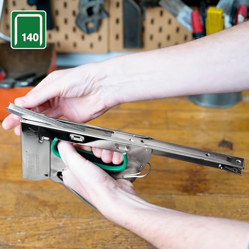 Rapid High-Performance Staples for Insulation, Thin Plastics, Cardboard and Carpets Flatwire No. 140, Leg Length 8mm, Staple Gun Staples, Galvanised Steel, 5000 Pieces, Boxed (11908111) 5000 Box