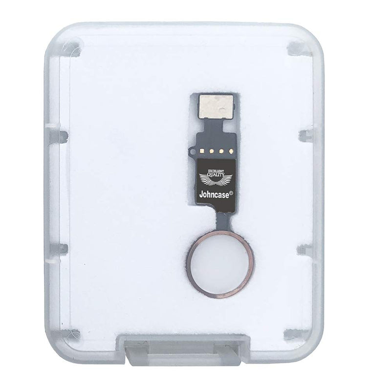 Johncase Home Button Main Key Flex Ribbon Cable Assembly Replacement Part Compatible for iPhone 7/7 Plus and 8/8 Plus All Carriers (Rose Gold) Rose Gold