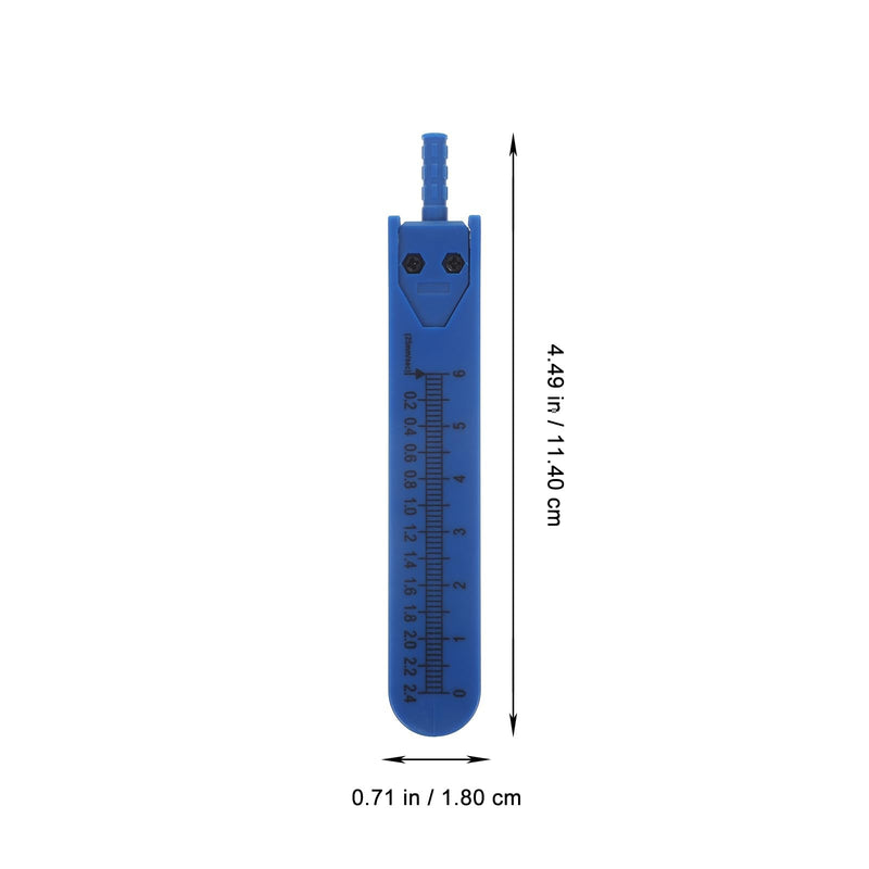 iplusmile Electrocardiogram Caliper Metal with Screw Attachment and Ruler, Medical Measuring Tool for Doctors and Nurses with Storage Case
