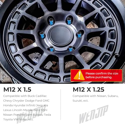 24pcs 12x1.5 Lug Nuts Extended Tuner Cold Forged Steel Wheel Nuts Open End Burnt Blue 24