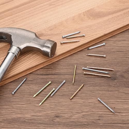 uxcell Finishing Nails 100pcs 100mm 4 Inch Hand-Drive Hardware Carbon Steel Nail Lost Head Nail