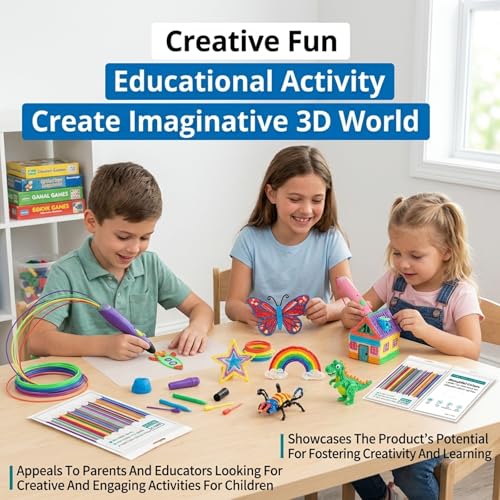 300Pieces Low Temperature PCL 2.5mm 3D Pen Filament Refills 30 Colours (10 per Colour, 15cm Each) Compatible with 3Doodler Start 3D Printing Pen and 3D Doodle Pen for Children