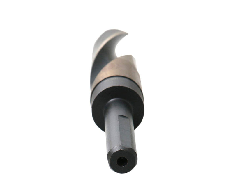 Accusize Industrial Tools 1'' ANSI M35(H.S.S. + 5% Cobalt) S and D Drill, 1/2'' Shank, 135 Degree Split Point, 0412-0001 | 1" ANSI M35(HSS + 5% Cobalt) S and D Drill, 1/2" Shank, Reduced Shank, 135-Degree Split Point, 1 in