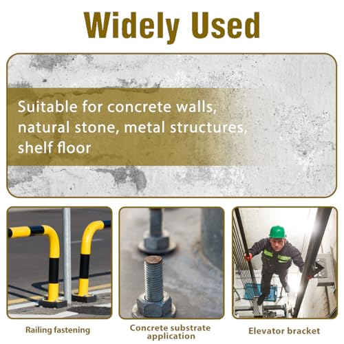 3/8" x 2-1/2" Concrete Wedge Anchors, Zinc Plated Concrete Anchors 3/8" x 2-1/2"