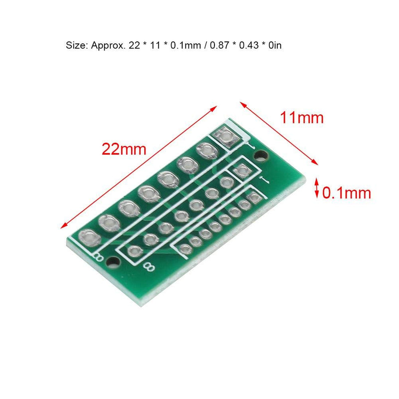 Lazmin 10Pcs 1.27MM 2.0MM 2.54MM Adapter Plate Board 8PIN for Wireless Modules