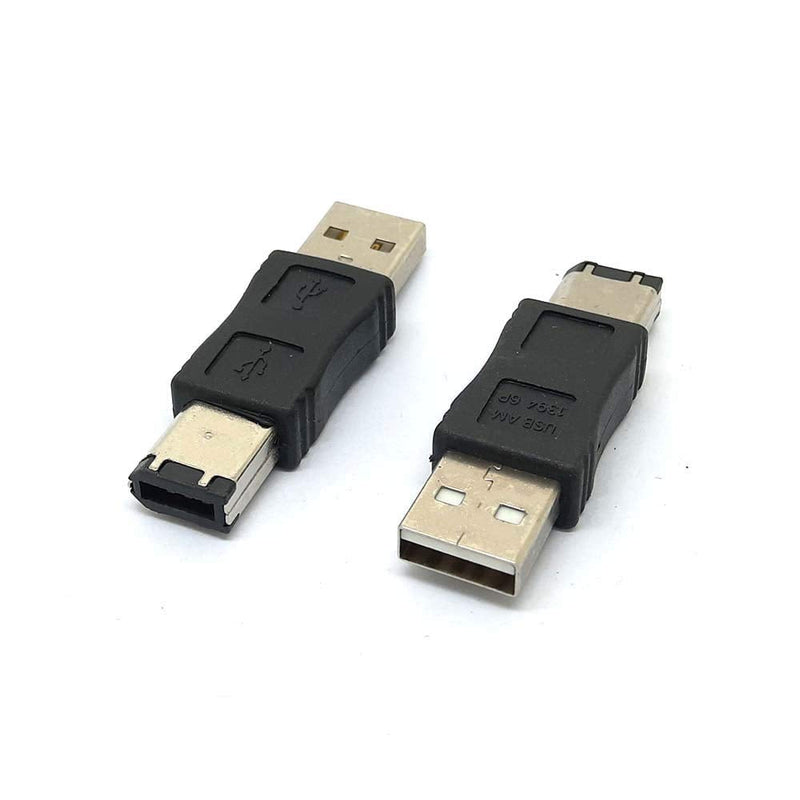 Firewire IEEE 1394 6 Pin Male to USB A Male Convertor Jack M/M Adapter IEEE 1394 Male to USB Male