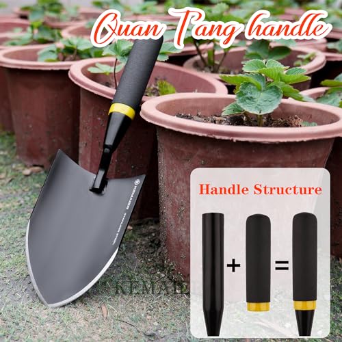 Kemaier Heavy-Duty Garden Trowel and Transplanter Tool Combo