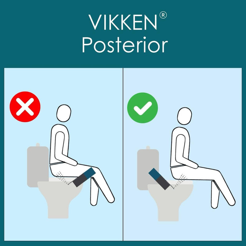 VIKKEN® Travel Bidet USB-Type C Electric Rechargeable Mobile Handheld Ultra Strong Water Spray Personal Hygiene Self Care for Men & Women, Go+ 300ml Midnight Black