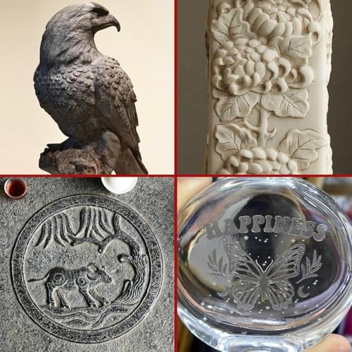 Diamond Cutter Set, 20 Pieces Diamond Grinding Pins with 3 mm Shank, 120 Grit Sanding Attachments for Stone, Glass, Ceramic, Hardwood, Jade, Ideal for Carving, Grinding, Polishing