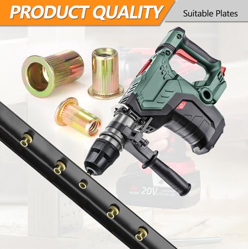 470PCS SAE & Metric Rivet Nut Kit, 6-32 to 3/8-16, M3 to M10 Metric & Sae Kit 470Pcs