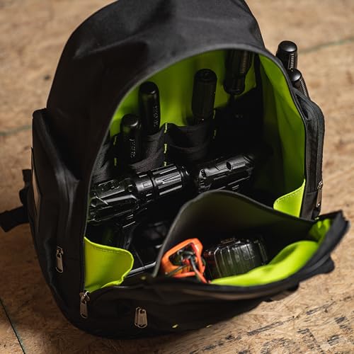 AWP Extreme Tool Backpack with Padded Straps, Klein 7-in-1 Impact Flip Socket Set with 1/4 to 9/16-Inch Sizes