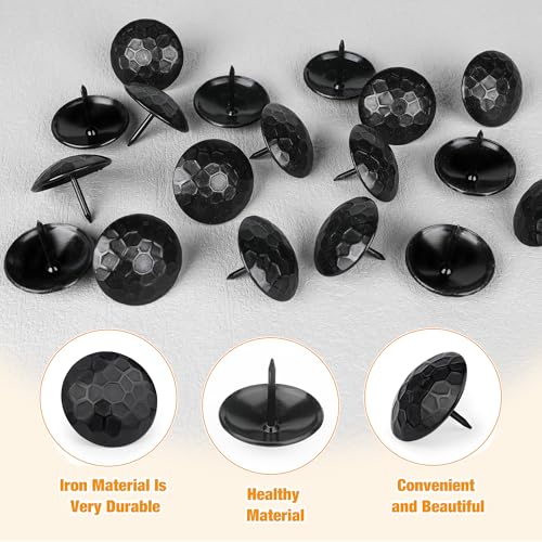 60 Pcs 1.5 Inch Clavos Iron Decorative Nails, Iron Antique Clavos Fasteners 1.5 Inch Round 60Pcs