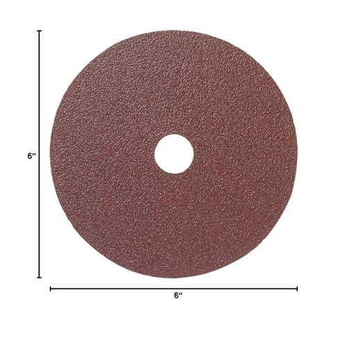 Mercer Industries 303060-6" x 7/8" Aluminum Oxide Resin Fiber Discs, 60 Grit (25 pack)