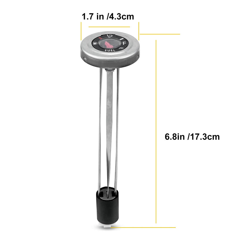 Gas Tank Fuel Gauge Meter Fit for Yamaha Grizzly 600 Big Bear 400 Kodiak 400 1996-2012, Replace 4SH-24260-11-00 4SH-24260-10-00