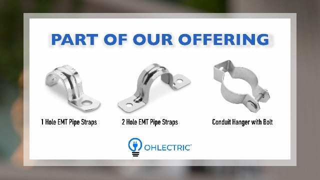 OHLECTRIC (5 Pack) 4-Hole Joist Splice Plates – Premium Zinc Electroplated Steel | 1-5/8" x 1/4", 9/16" Holes – Heavy-Duty Brackets for Wood, Metal, Framing & Furniture Repair 4 Hole Splice Plate