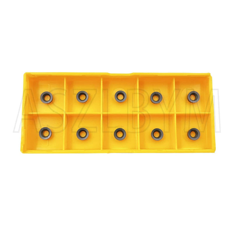 11PCS RCMT060204 MO R3 Round Carbide Inserts Milling Cutter with SRDCN 1212H06 1/2” / 12mm Round Carbide Metal Lathe Tools Indexable Turning Tool Milling Insert Holder Lathe Cutting Tools Srdcn1212h06 + Rcmt060204