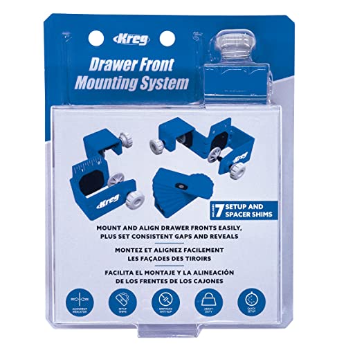 Kreg Drawer Front Mounting Installation Tool, KCS-DFMT-PRO, Includes Shims