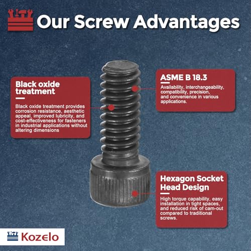 600pcs Socket Head Cap Screws Bolts Nuts Assortment Kit Alloy Steel