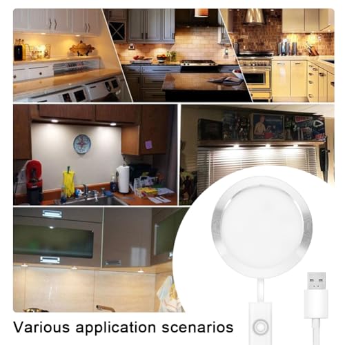 Pack of 2 3D Printer LED Lamp Kit for Bambu Lab A1/A1mini/P1S/P1P/X1C, 3D Printer Part LED Light Strip Lighting Strip Model Set with USB Adapter, Night Light Models Replacement, RGB Light 2 pieces (1 plug with 2 USB ports)