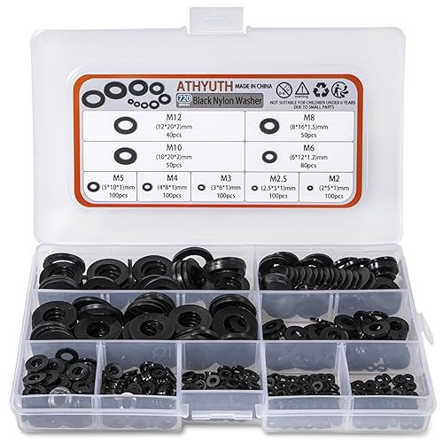 Black Nylon Washer kit and White Nylon Washer kit Together