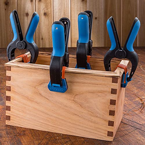 Rockler Bandy Spring Clamps (3-Pair) One-Handed Nylon Clamp Set 3PACK-Medium