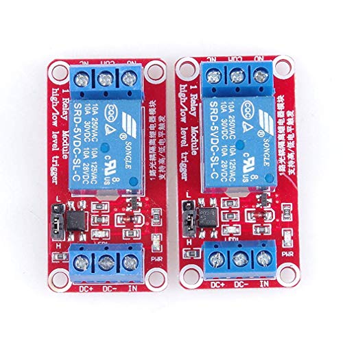 Hailege 2 x 5 V single-channel relay module relay switch with OPTO insulation, high low level trigger