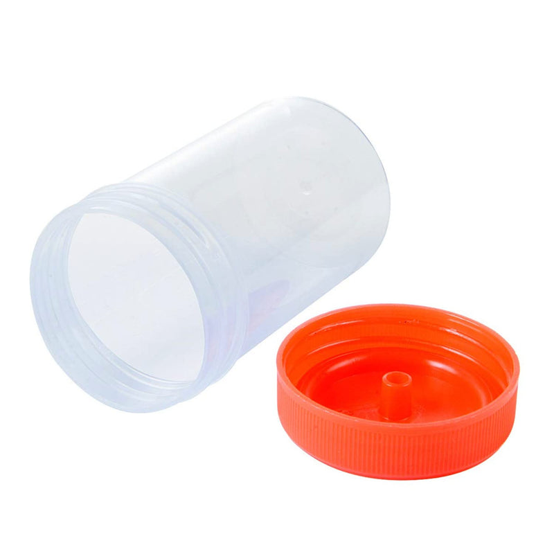 LATRAT 10 x 60ml Plastic Urine Sealed Sampling Cup Container 60ml