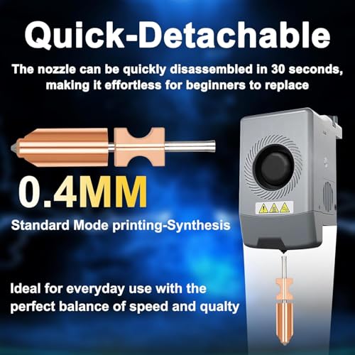 Upgraded AD5X Nozzles Kit 0.25 0.4 0.6, 2X Silicone Sock +2X Nozzle Brush Plated Copper Titanium Integrated Heatbreak Compatible with Flashforge AD5X Multi Color 3D Printer Parts (0.25+0.4+0.6mm) 0.25+0.4+0.6mm