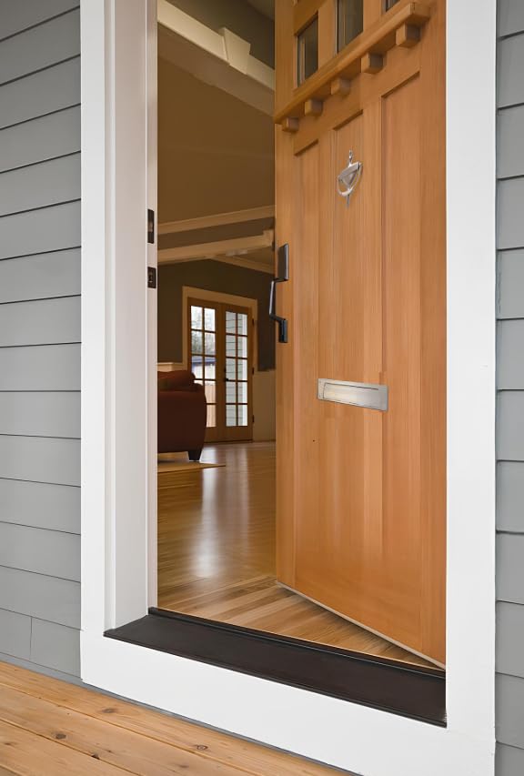 QCAA Solid Brass Mail Slot, with Solid Brass Interior Frame, 10" x 3", Satin Nickel, 1 Pack, Made in Taiwan