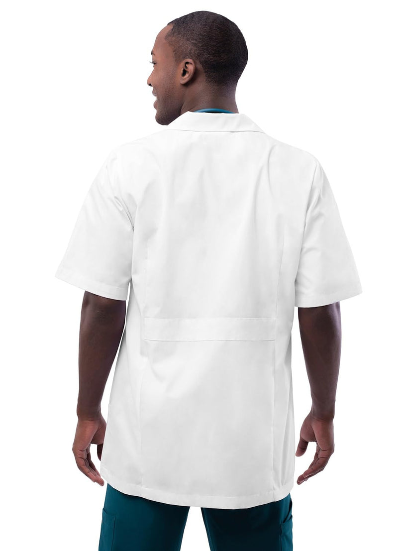 Adar Universal Unisex Lab Coats - Short Sleeve 31" Consultation Lab Coat Large White