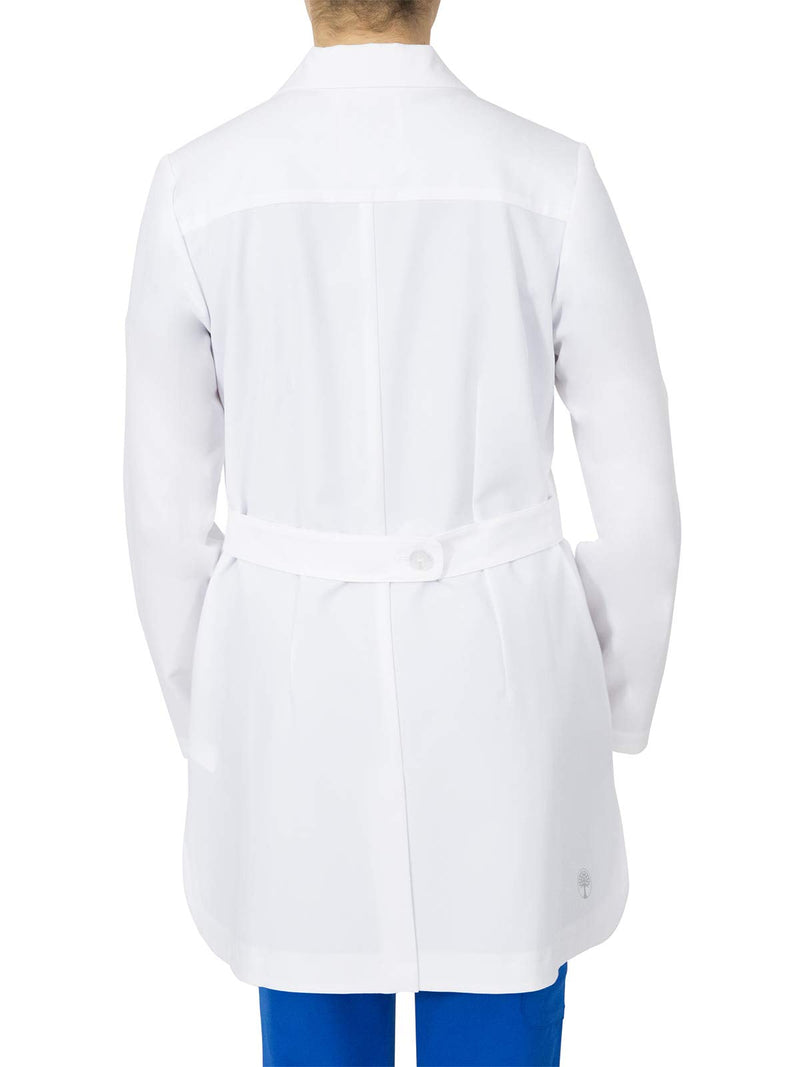 Healing Hands Lab Coat For Woman Coat Fiona with 4 Pockets, Fluid Barrier, Easy Care, and 360° Stretch Fabric 5101 White Medium