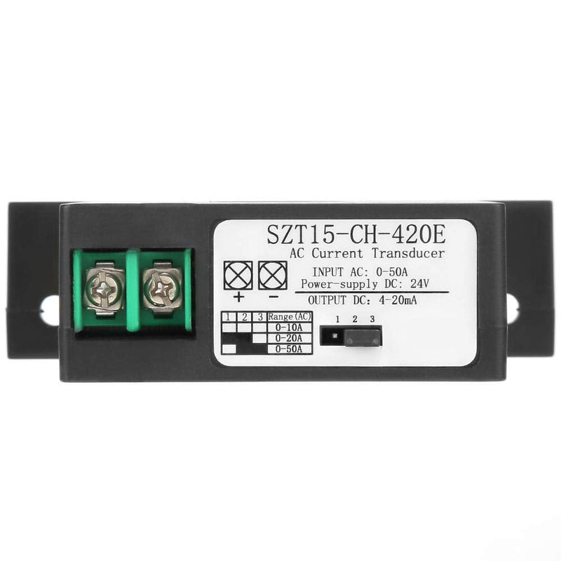 4-20mA Current Transmitter Output Analog Current Signal Isolated Hall Sensor 0-50A AC Current Converter