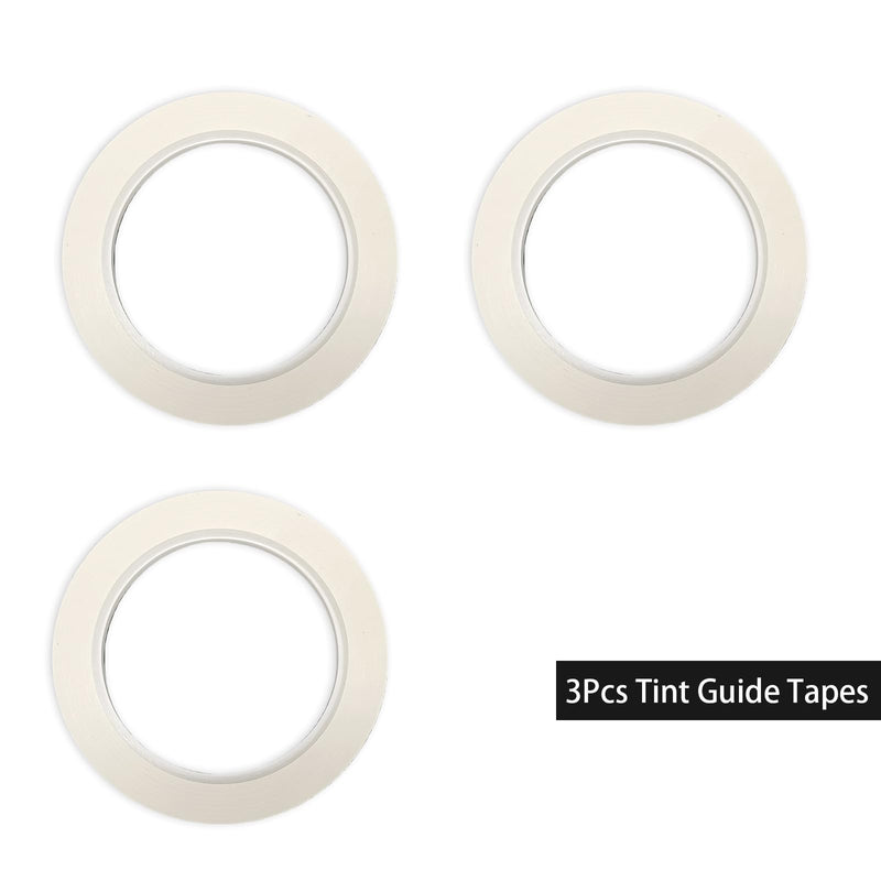 Window Tint Tools 3Pcs Tint Guide Tape(130inch Long per Coil),Window Tint Kit Tint Cutting Guide Line Tape for Window Tinting Application