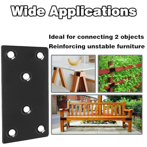 35‑Pack Flat Metal Brackets, 3.12" 304 Stainless Steel Brackets 35PCS-3.15'' Flat Plates