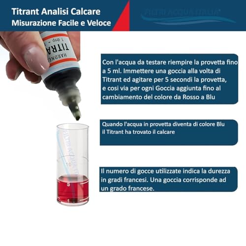 Titrant Water Hardness Analysis Kit (French Grade) for Gauge and Limescale