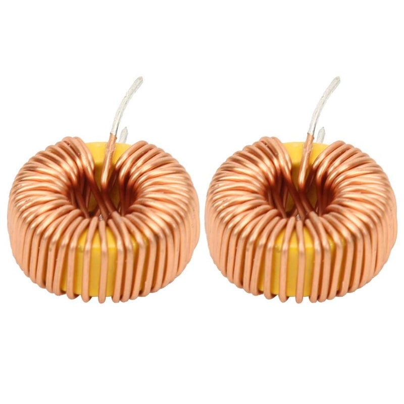 20PCs vertical toroid wind inductor wire, 5026 100UH 6A 0.6mm copper inductor coil for PCB, stable performance and durability