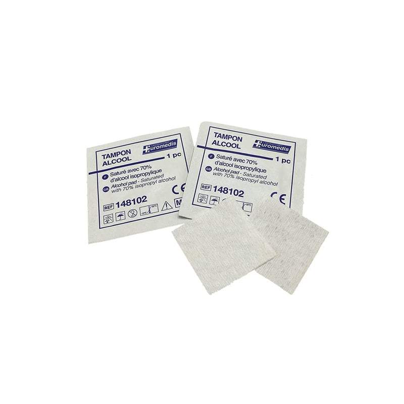 Alcohol Swabs 70° - Pack of 100 Euromedis