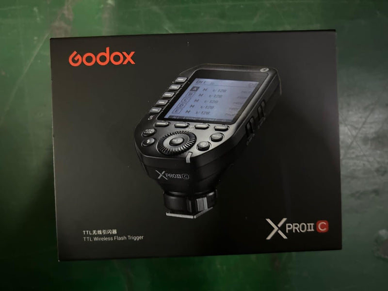 Godox XProII-C TTL Wireless Flash Trigger 1/8000s HSS, TCM Instantaneous Switching, APP Control, 16 Groups 32 Channels, Large LCD Display, Stable Signal, Responsive, Suitable for Canon Cameras