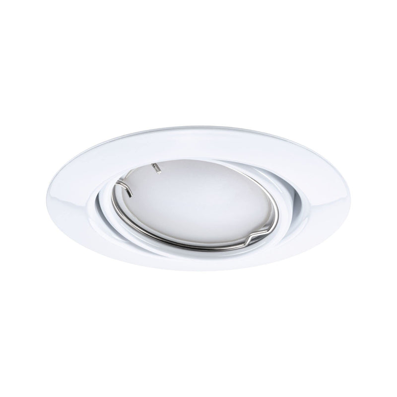 Paulmann 92466 LED Recessed Light Base Smart Home Zigbee Basic Set Swivelling Round 230 V 3 x 4.9 W 3 x 420 lm Dimmable 90 mm White Metal RGBW+