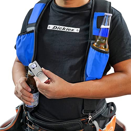 MeloTough Magnetic Suspenders Tool Belt Suspenders with Large Moveable Phone Holder+ Funny Tool Belt Suspender for Men Belt Suspenders Heavy Duty Big and Tall Padded Work Suspenders with Mutil Pockets