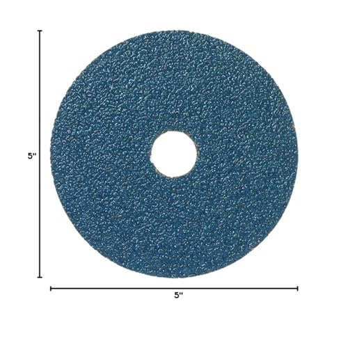 Mercer Industries 308024 Grit Zirconia Resin Fiber Discs, 24 Grit, 5 x 7/8