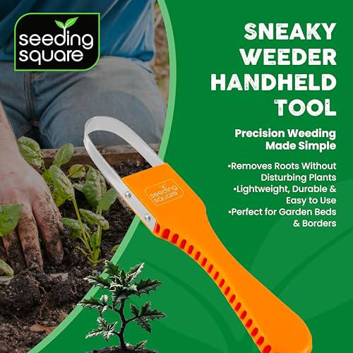 Pokey Planter + Sneaky Weeder Bundle – Dibber Tool for Planting Seeds & Seedlings with Hand Weeding Tool for Easy Garden Maintenance